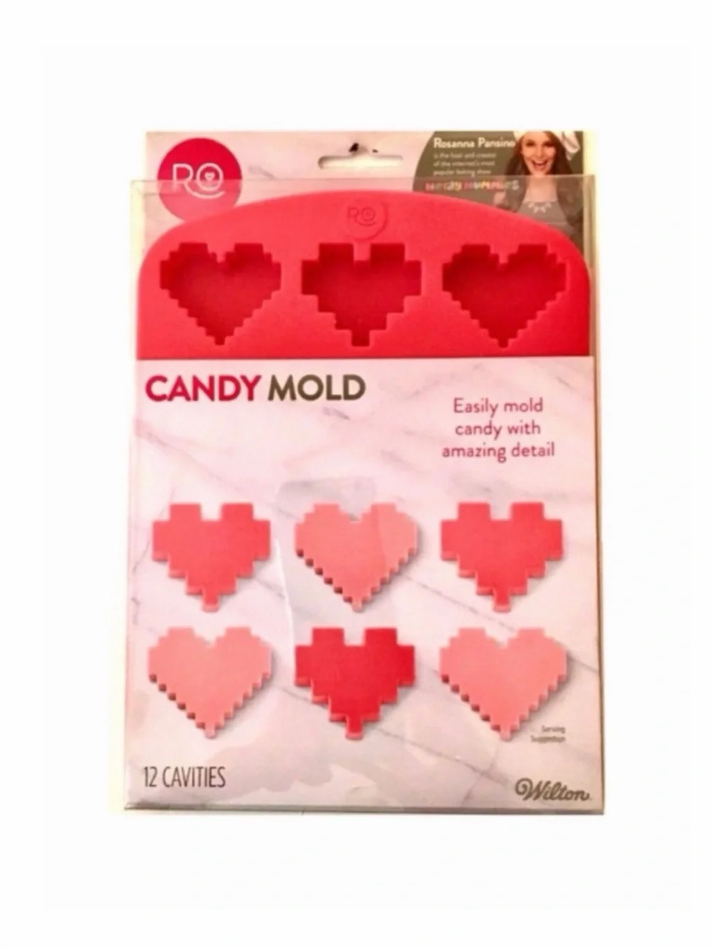 New Wilton Heart Shaped Silicone Candy Mold Tray